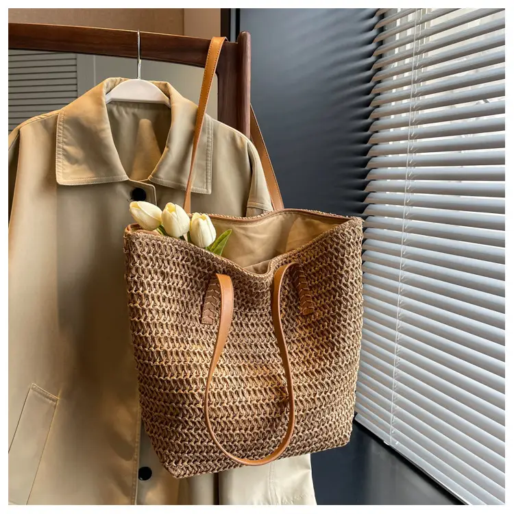 Women's Straw Shoulder Bag Large Capacity Korean Style — feature 17