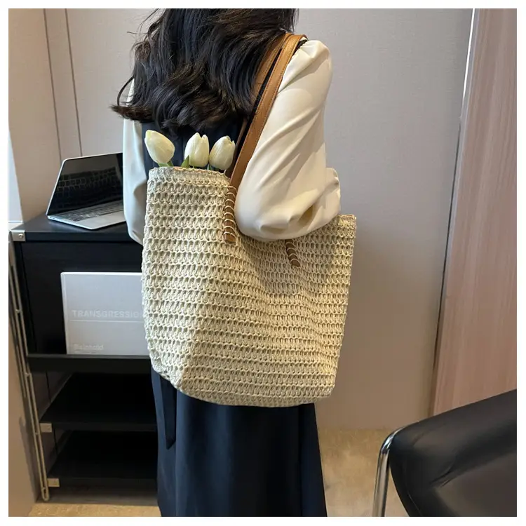 Women's Straw Shoulder Bag Large Capacity Korean Style — feature 30