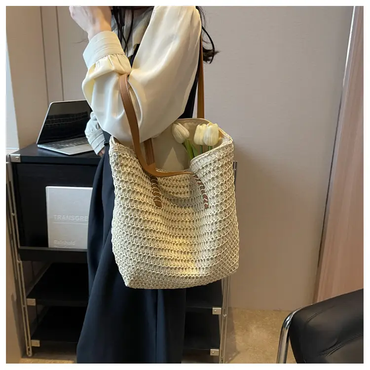 Women's Straw Shoulder Bag Large Capacity Korean Style — feature 33