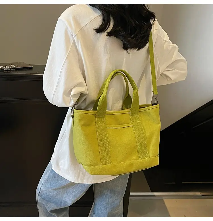 Canvas Shoulder Bag Large Capacity Casual Tote — feature 12
