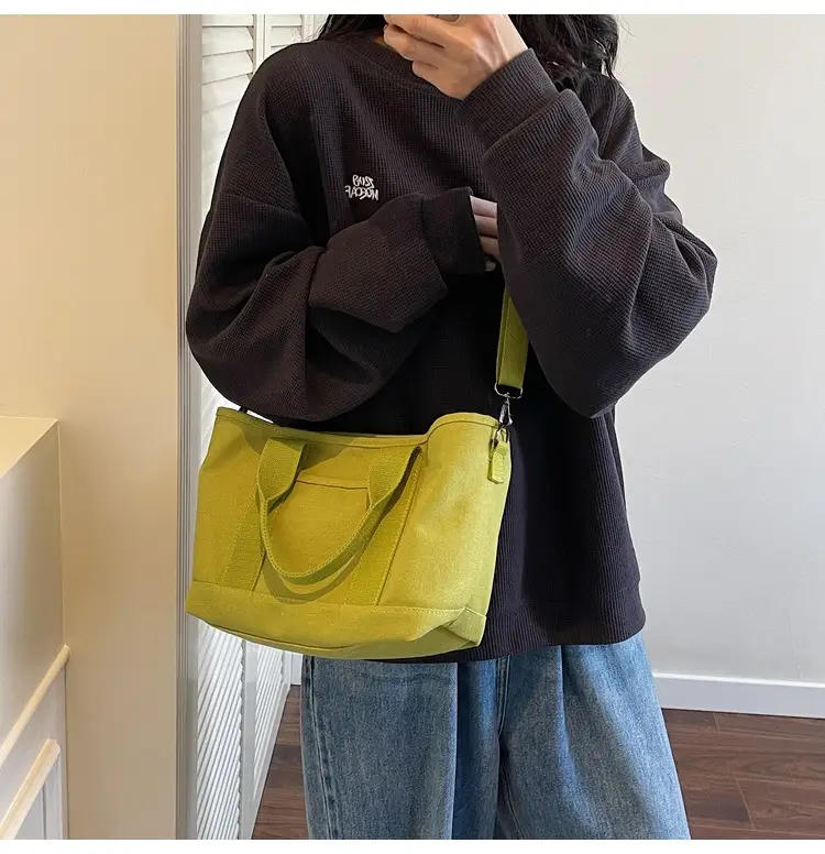 Canvas Shoulder Bag Large Capacity Casual Tote — feature 14