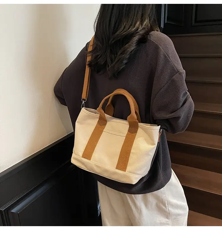 Canvas Shoulder Bag Large Capacity Casual Tote — feature 16