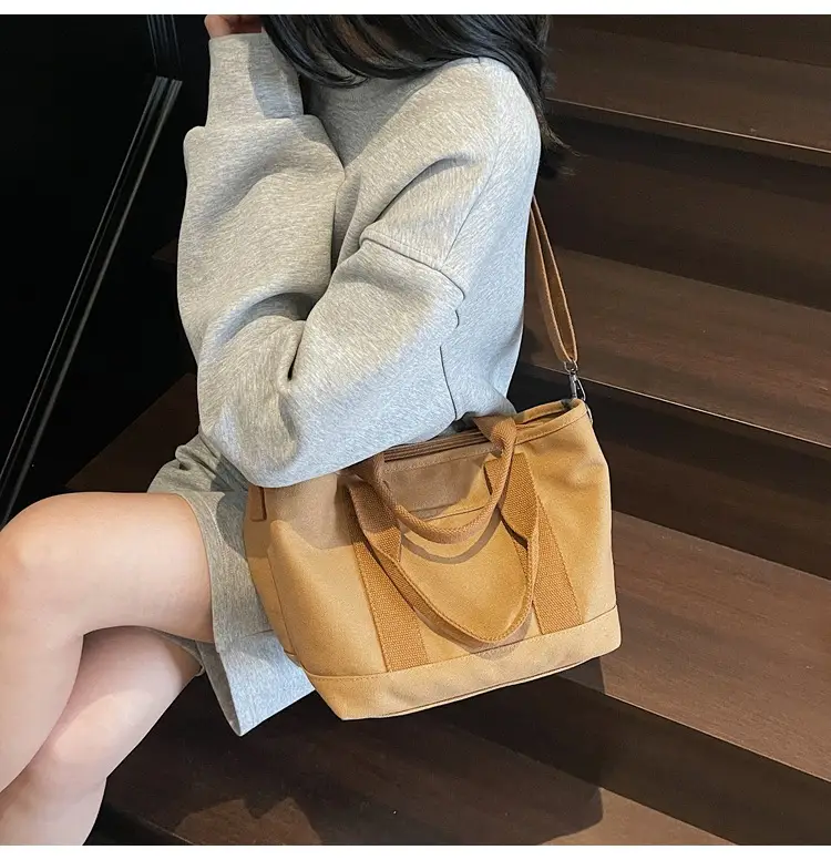Canvas Shoulder Bag Large Capacity Casual Tote — feature 18