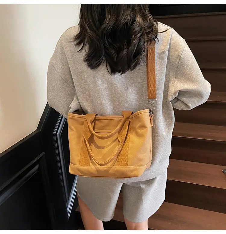 Canvas Shoulder Bag Large Capacity Casual Tote — feature 19