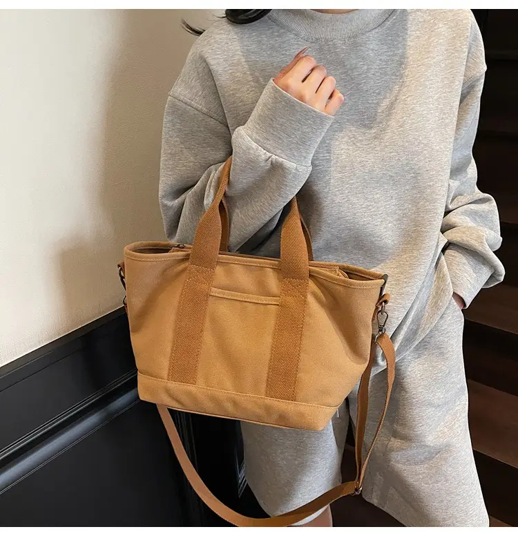 Canvas Shoulder Bag Large Capacity Casual Tote — feature 20