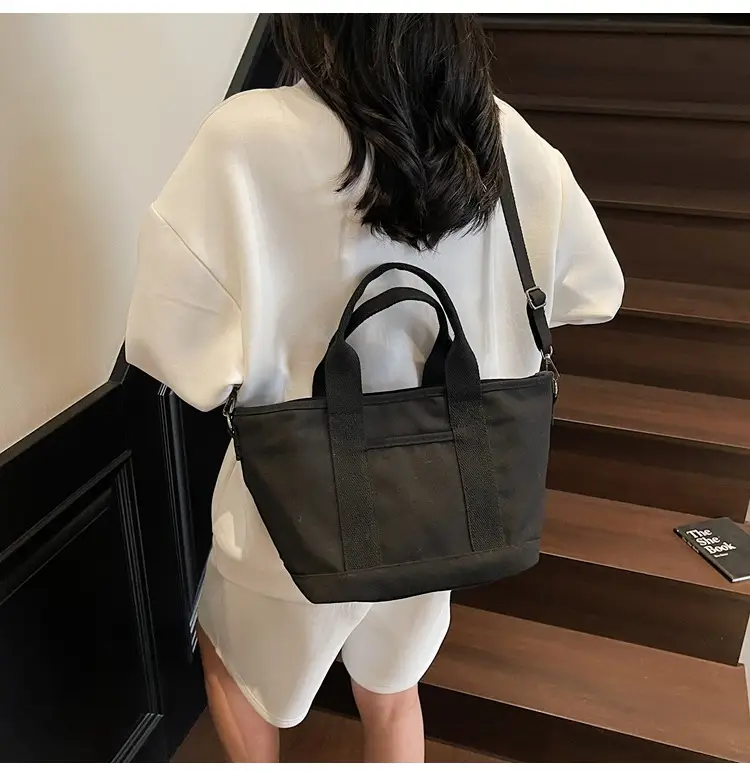 Canvas Shoulder Bag Large Capacity Casual Tote — feature 22
