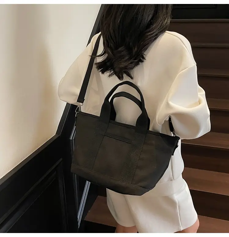Canvas Shoulder Bag Large Capacity Casual Tote — feature 23