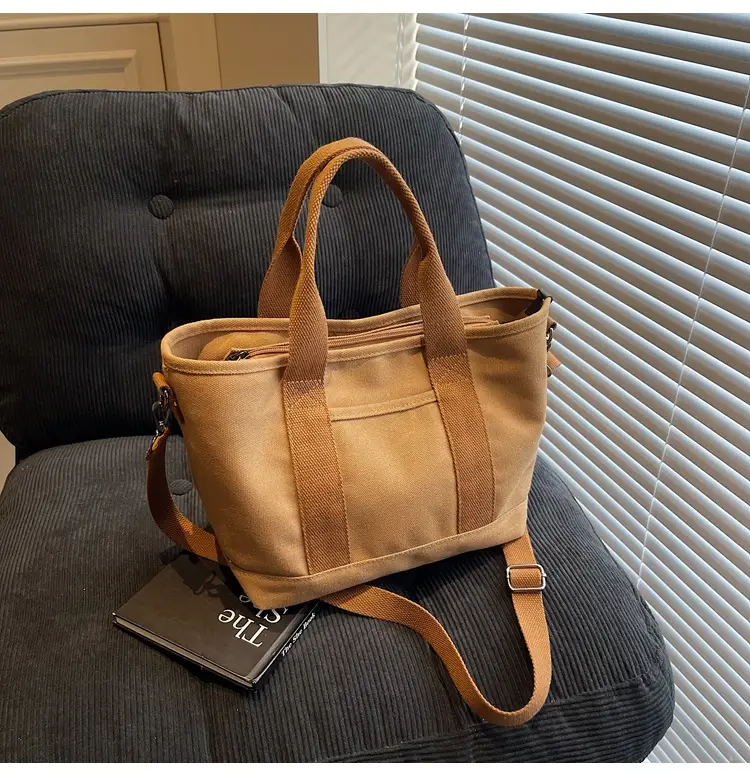 Canvas Shoulder Bag Large Capacity Casual Tote — feature 25