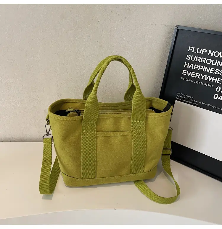 Canvas Shoulder Bag Large Capacity Casual Tote — feature 29