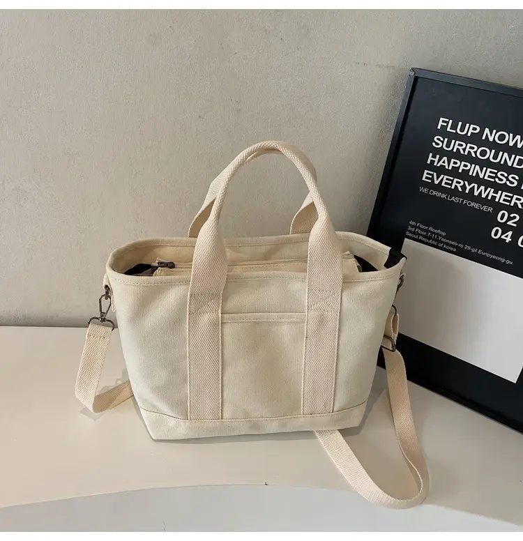 Canvas Shoulder Bag Large Capacity Casual Tote — feature 30
