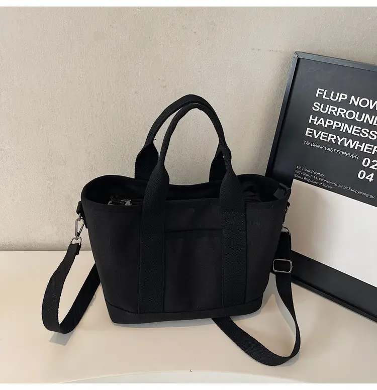 Canvas Shoulder Bag Large Capacity Casual Tote — feature 32