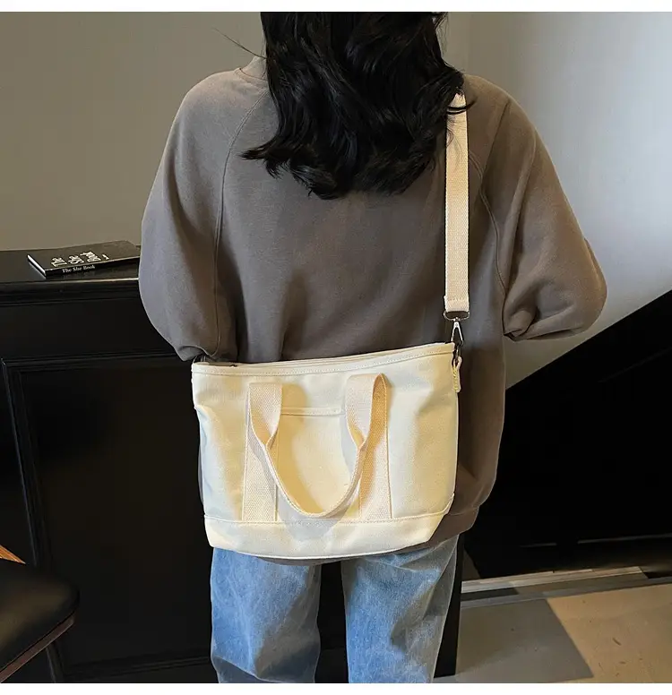 Canvas Shoulder Bag Large Capacity Casual Tote — feature 9