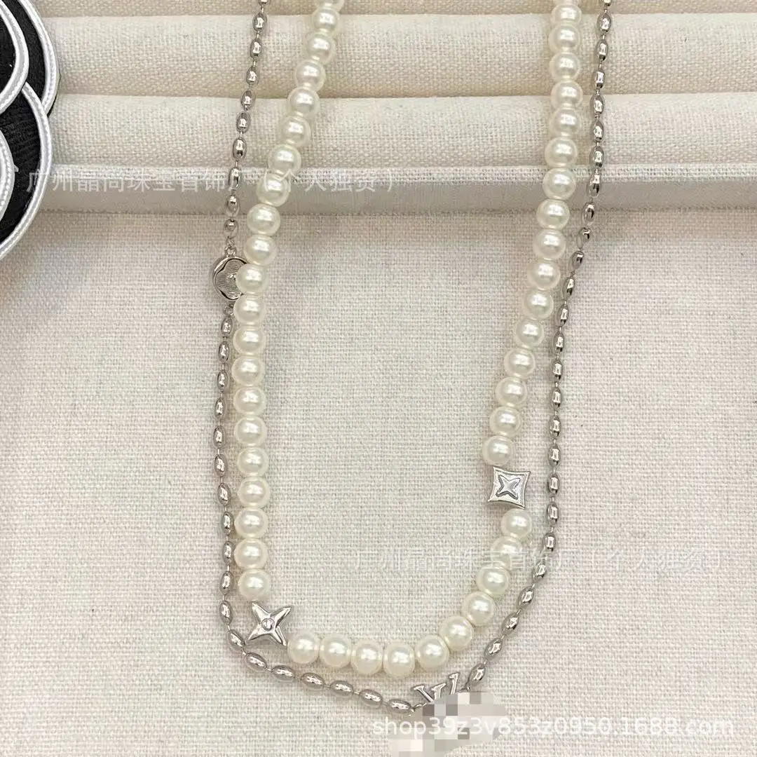 2025 New Product L's Silver 3-Piece Clover Necklace — feature 22