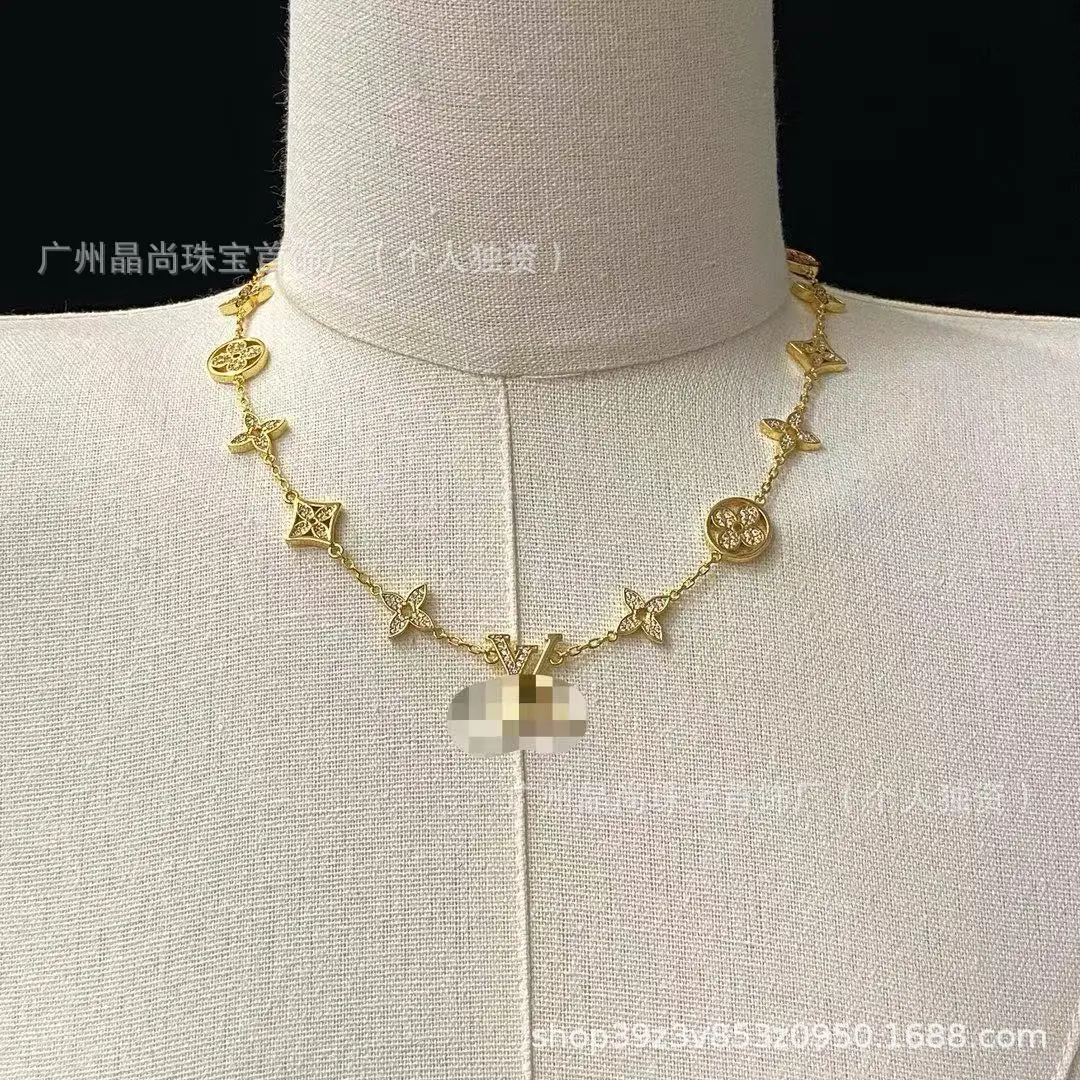2025 New Product L's Silver 3-Piece Clover Necklace — feature 38