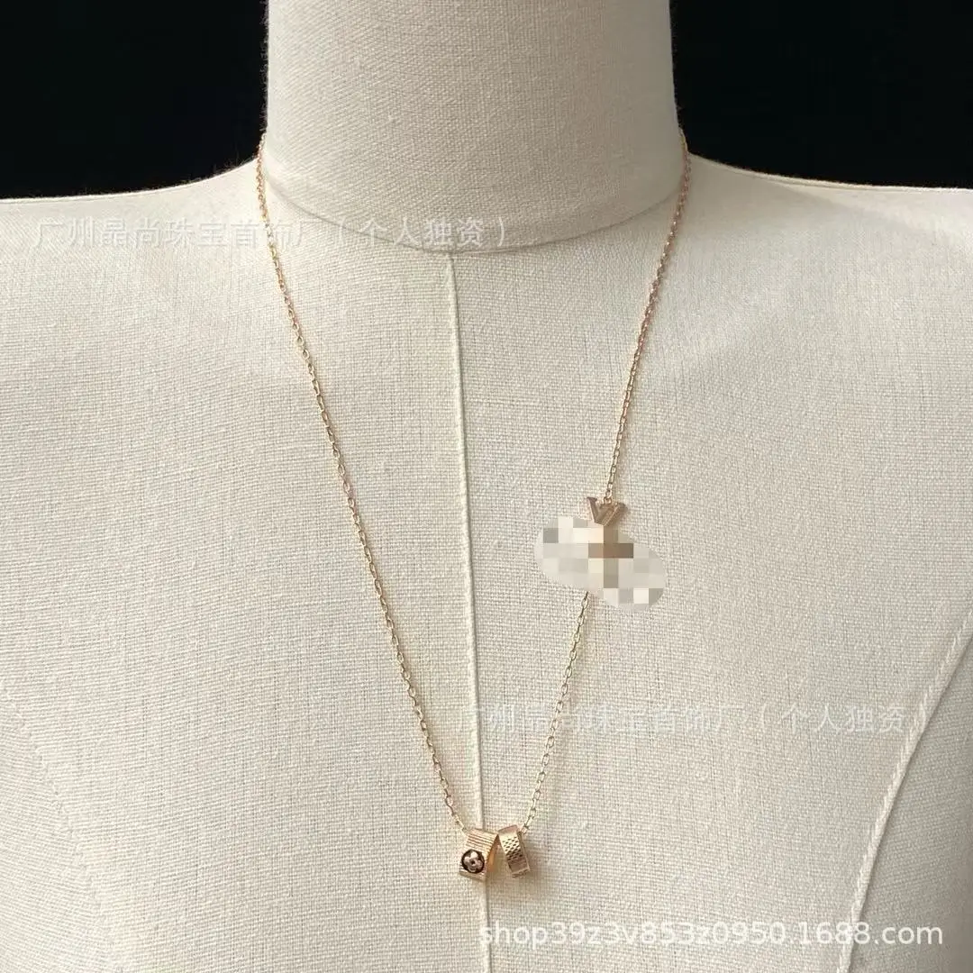 2025 New Product L's Silver 3-Piece Clover Necklace - Image 16