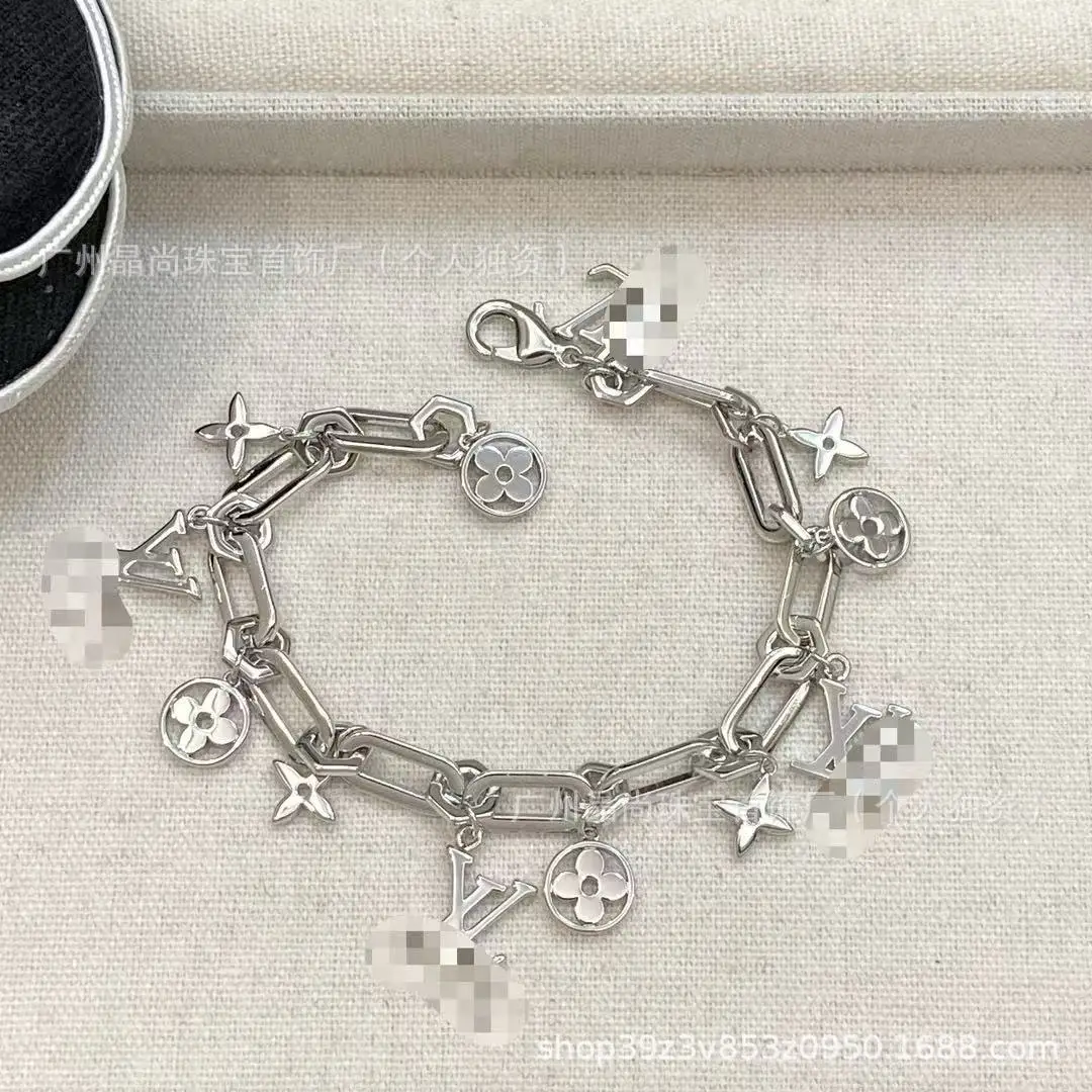 2025 New Product L's Silver 3-Piece Clover Necklace - Image 18