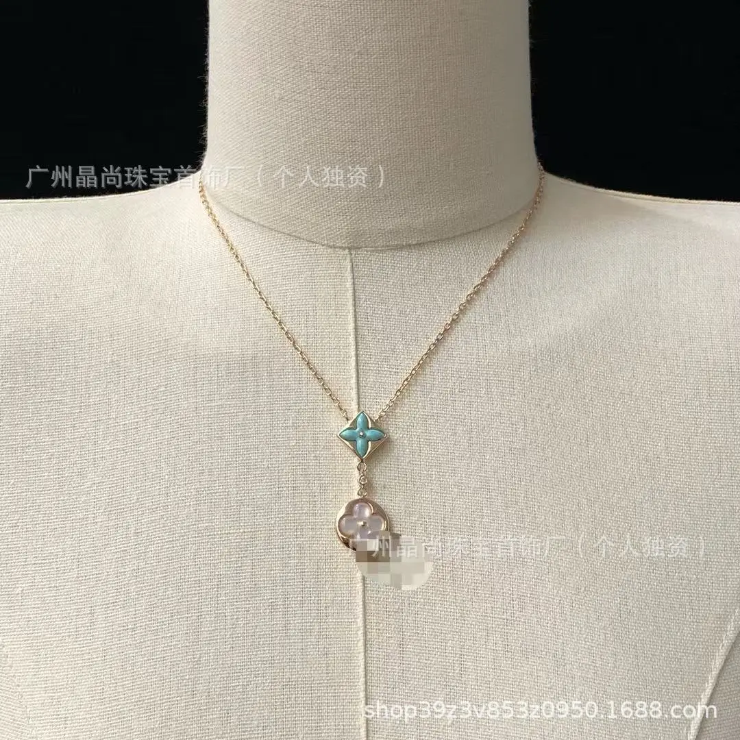 2025 New Product L's Silver 3-Piece Clover Necklace - Image 23