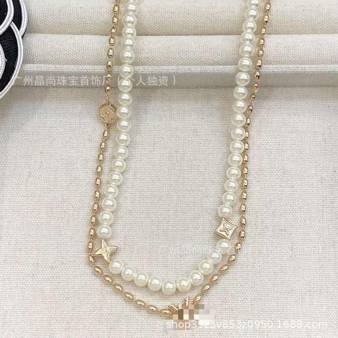 2025 New Product L's Silver 3-Piece Clover Necklace - Image 35