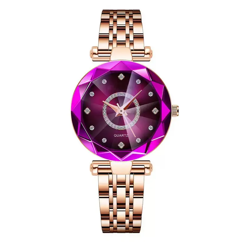 Women's Rose Gold Quartz Watch with Crystal Bracelet - Image 5