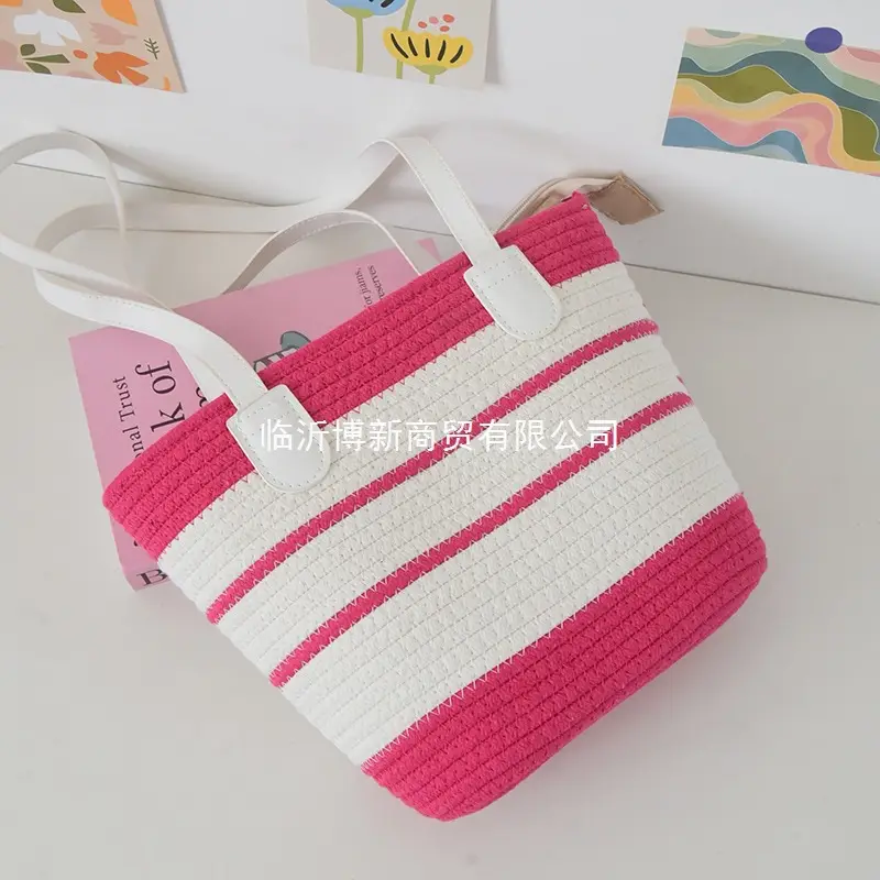 Women's Straw Beach Bag Large Capacity One Shoulder - Image 7