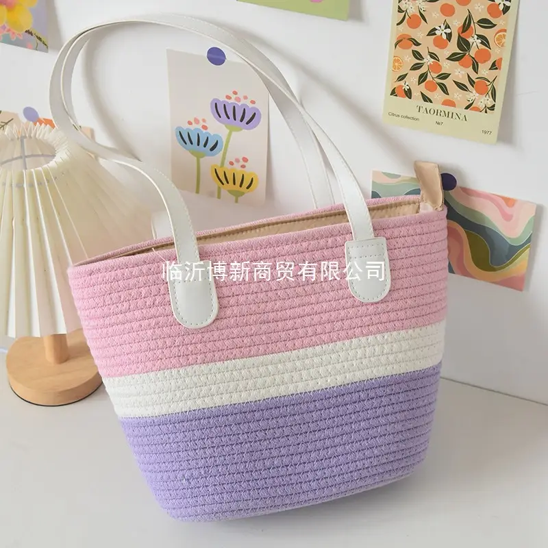 Women's Straw Beach Bag Large Capacity One Shoulder - Image 8