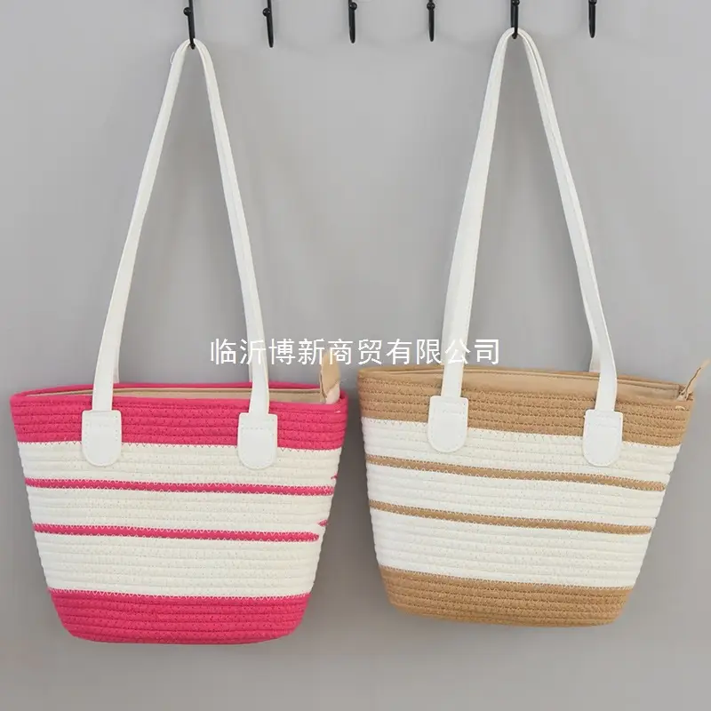 Women's Straw Beach Bag Large Capacity One Shoulder - Image 9