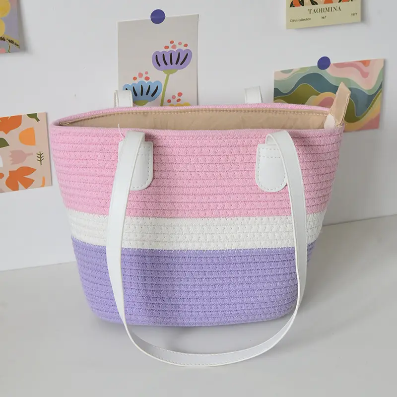Women's Straw Beach Bag Large Capacity One Shoulder — feature 10