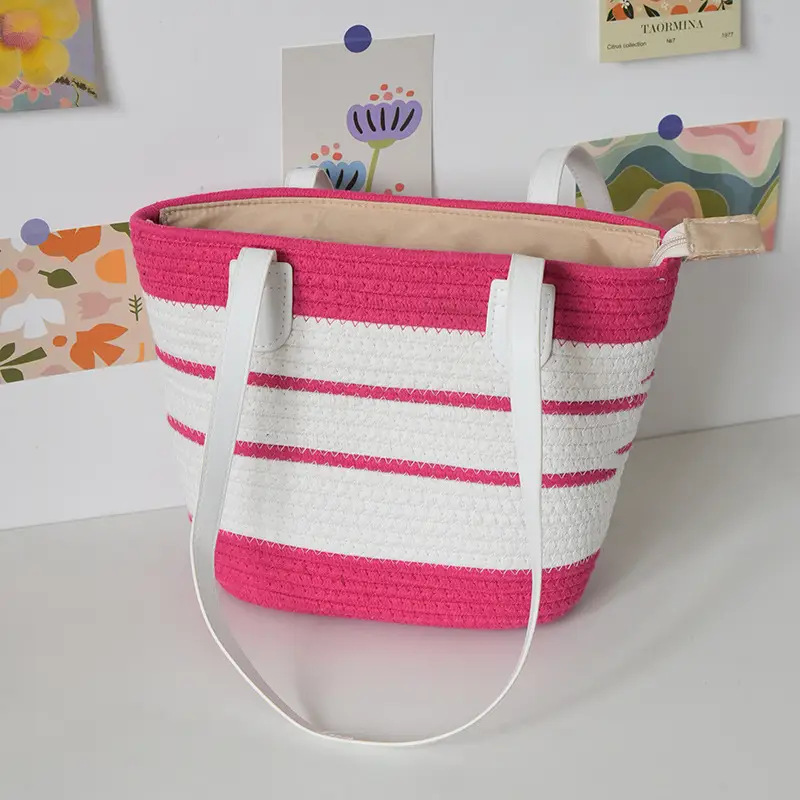 Women's Straw Beach Bag Large Capacity One Shoulder — feature 9