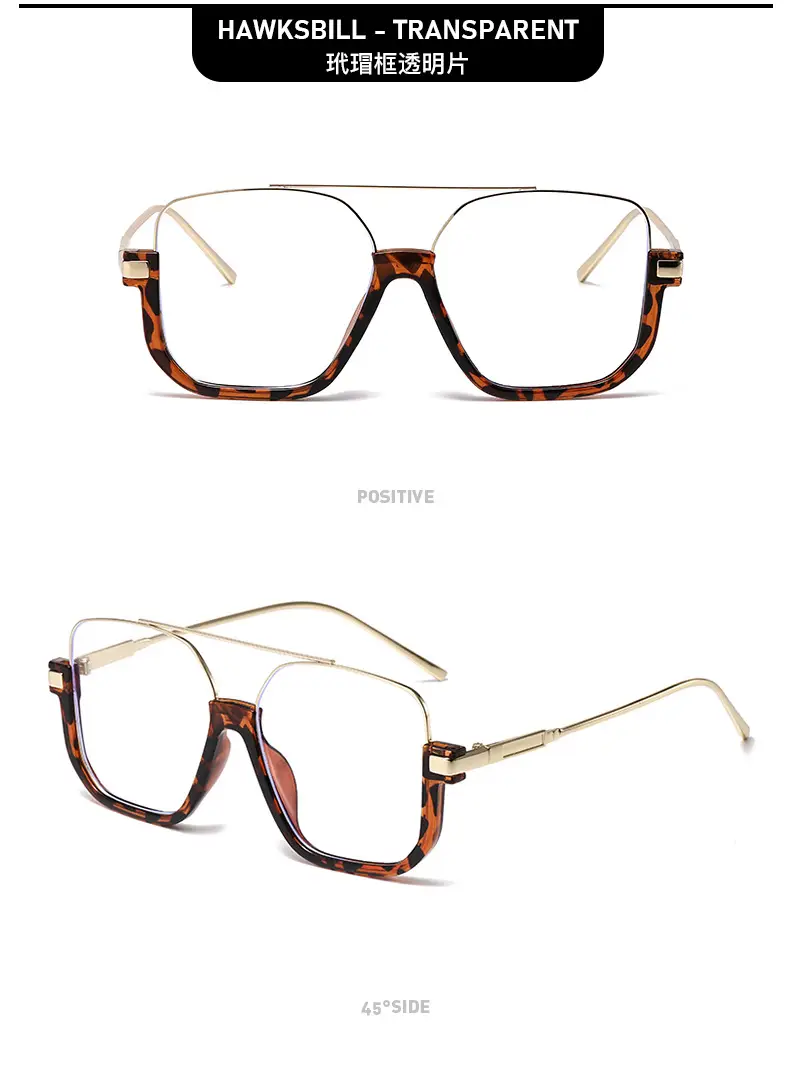 Women Square Frame Sunglasses Black Retro Style — feature 18