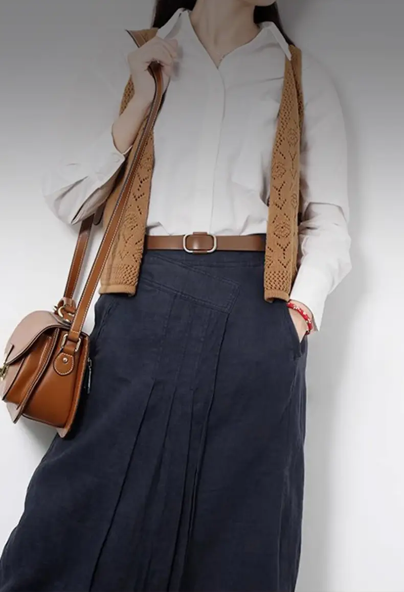 Caramel Genuine Leather Women's Belt — feature 1