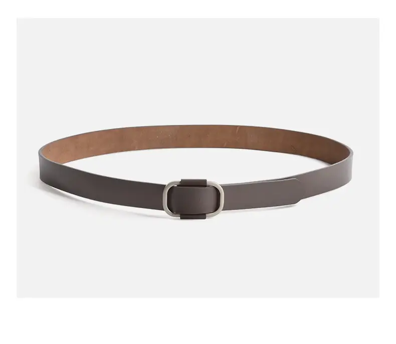 Caramel Genuine Leather Women's Belt — feature 10