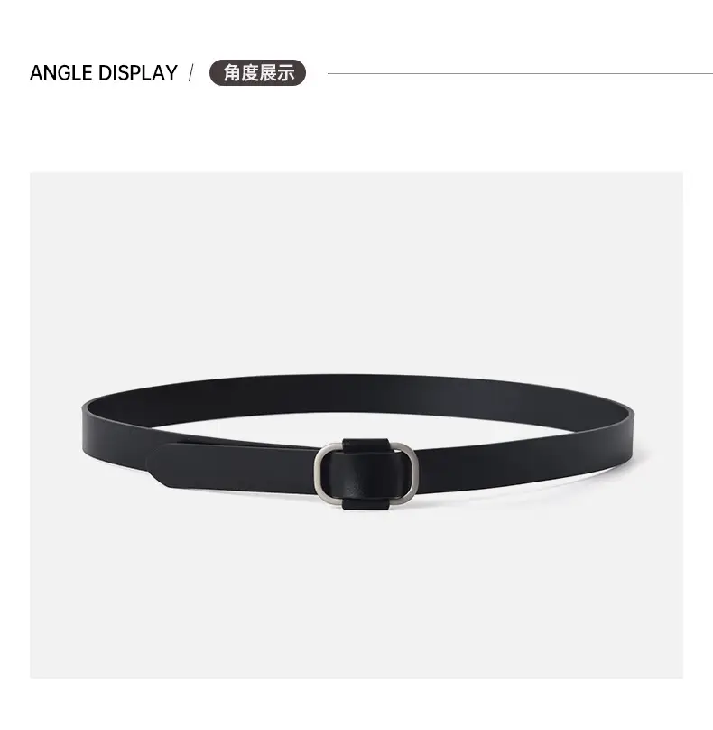 Caramel Genuine Leather Women's Belt — feature 7