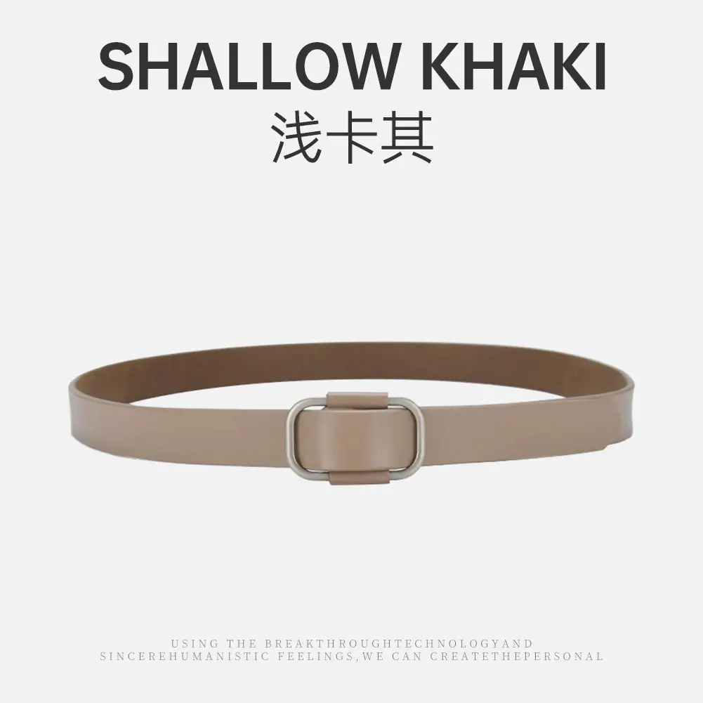 Caramel Genuine Leather Women's Belt