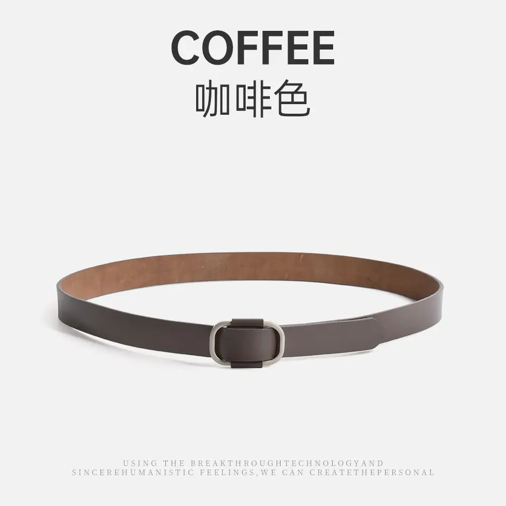 Caramel Genuine Leather Women's Belt