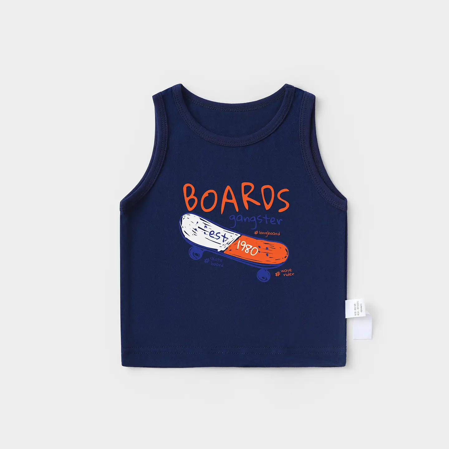 Boys Girls Summer Vests Pure Cotton Sleeveless T-Shirts - Image 2