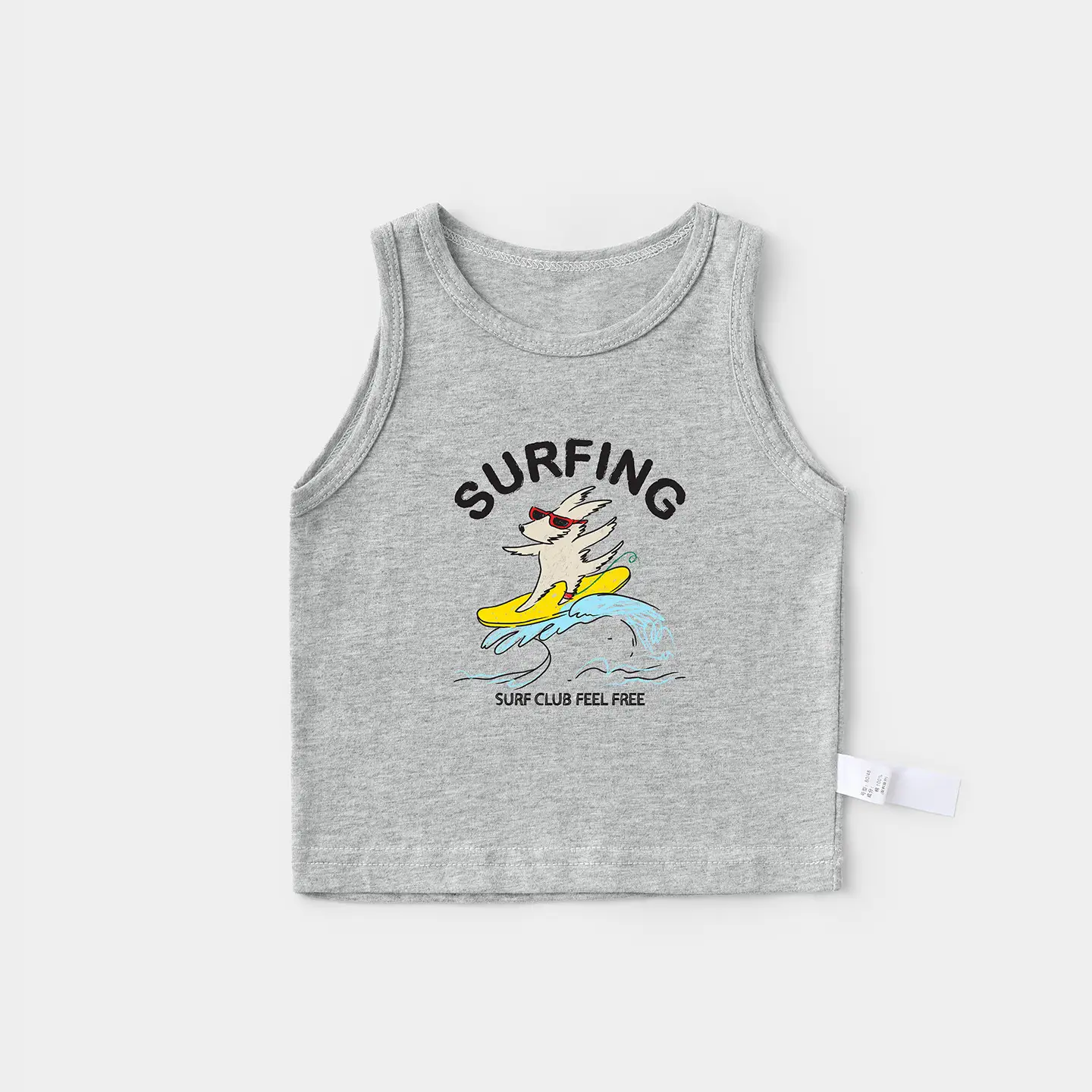 Boys Girls Summer Vests Pure Cotton Sleeveless T-Shirts - Image 4