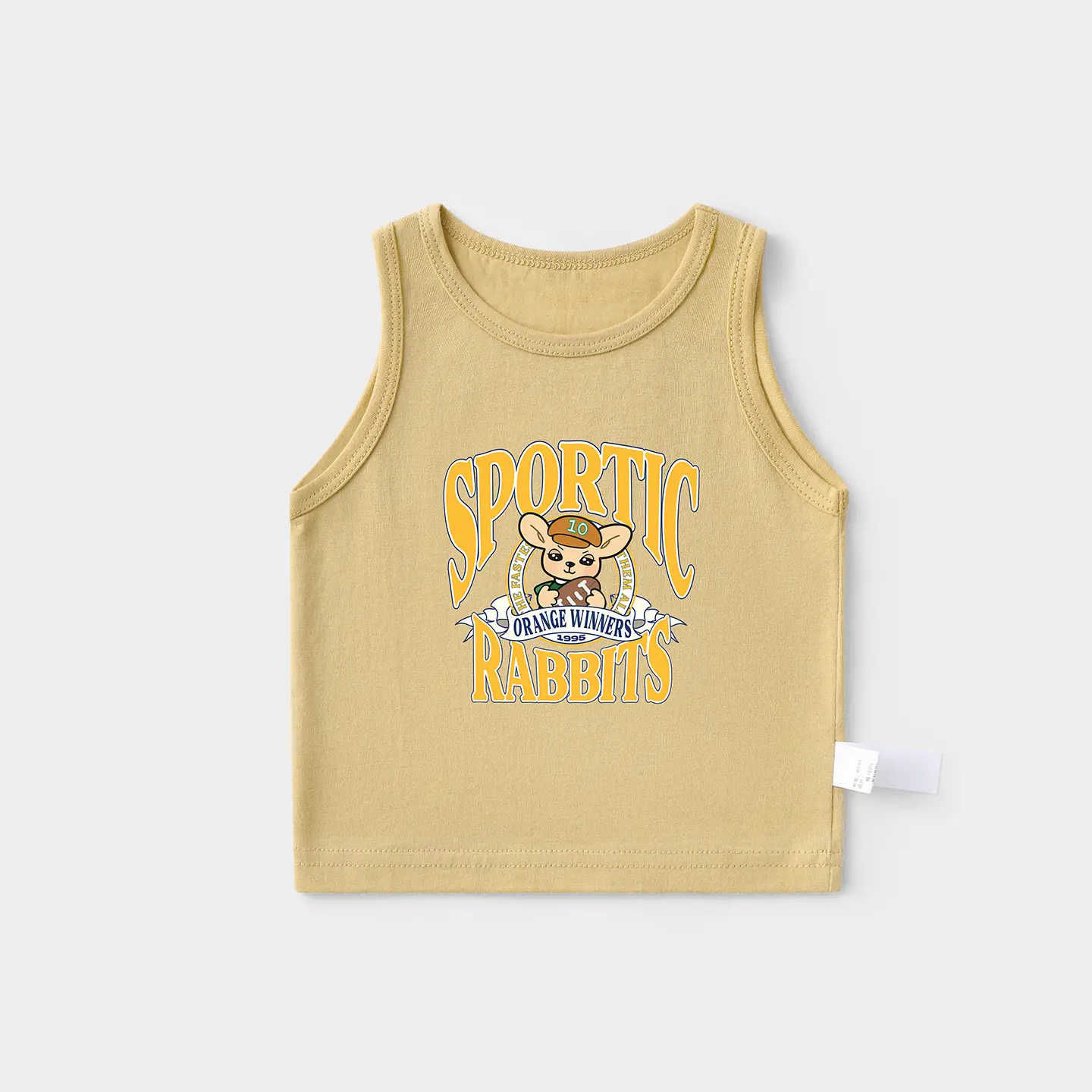 Boys Girls Summer Vests Pure Cotton Sleeveless T-Shirts - Image 5
