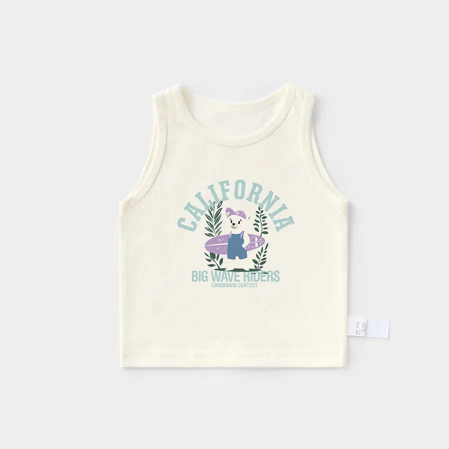 Boys Girls Summer Vests Pure Cotton Sleeveless T-Shirts - Image 9