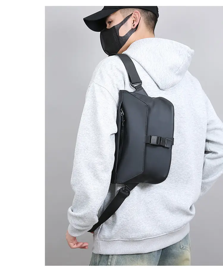 Black Crossbody Messenger Bag for Men — feature 17