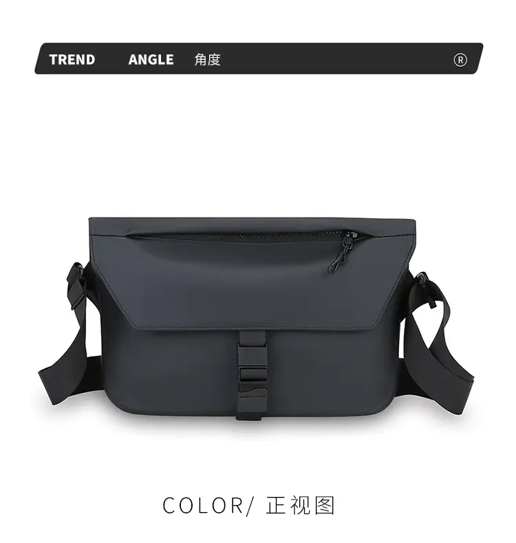 Black Crossbody Messenger Bag for Men — feature 26
