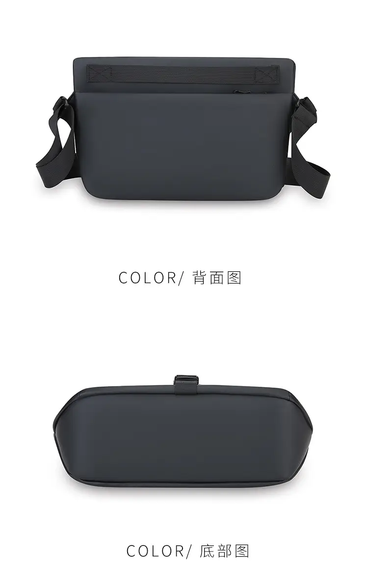 Black Crossbody Messenger Bag for Men — feature 28