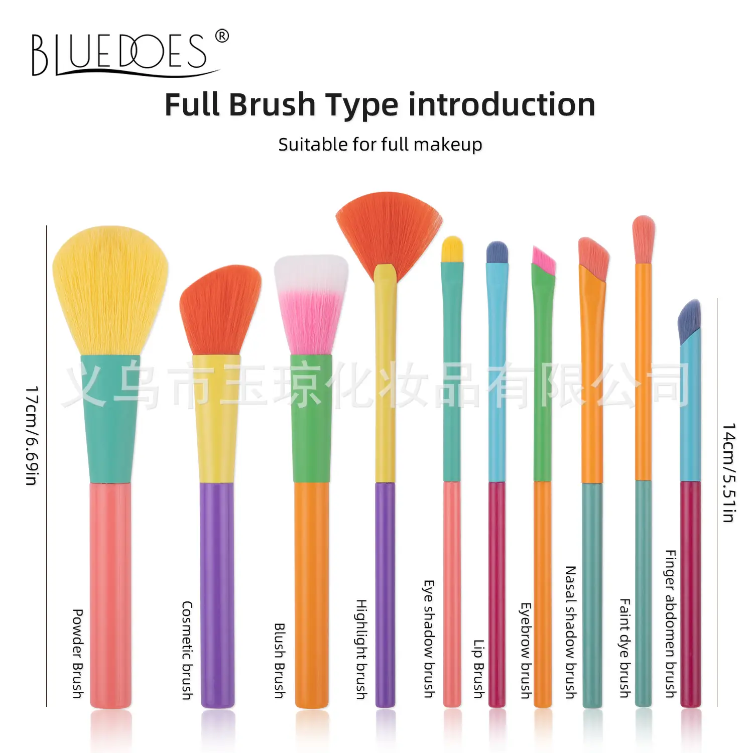 Cross-border Makeup Brushes 10 Colors Soft Wool Foundation Blush Egg Powder Puff