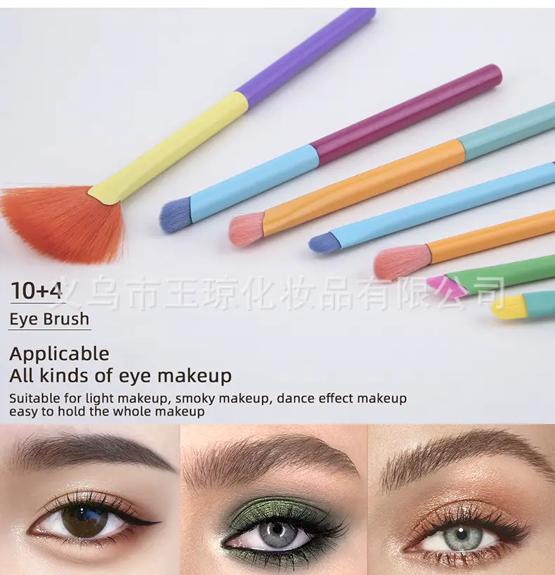 Cross-border Makeup Brushes 10 Colors Soft Wool Foundation Blush Egg Powder Puff — feature 12