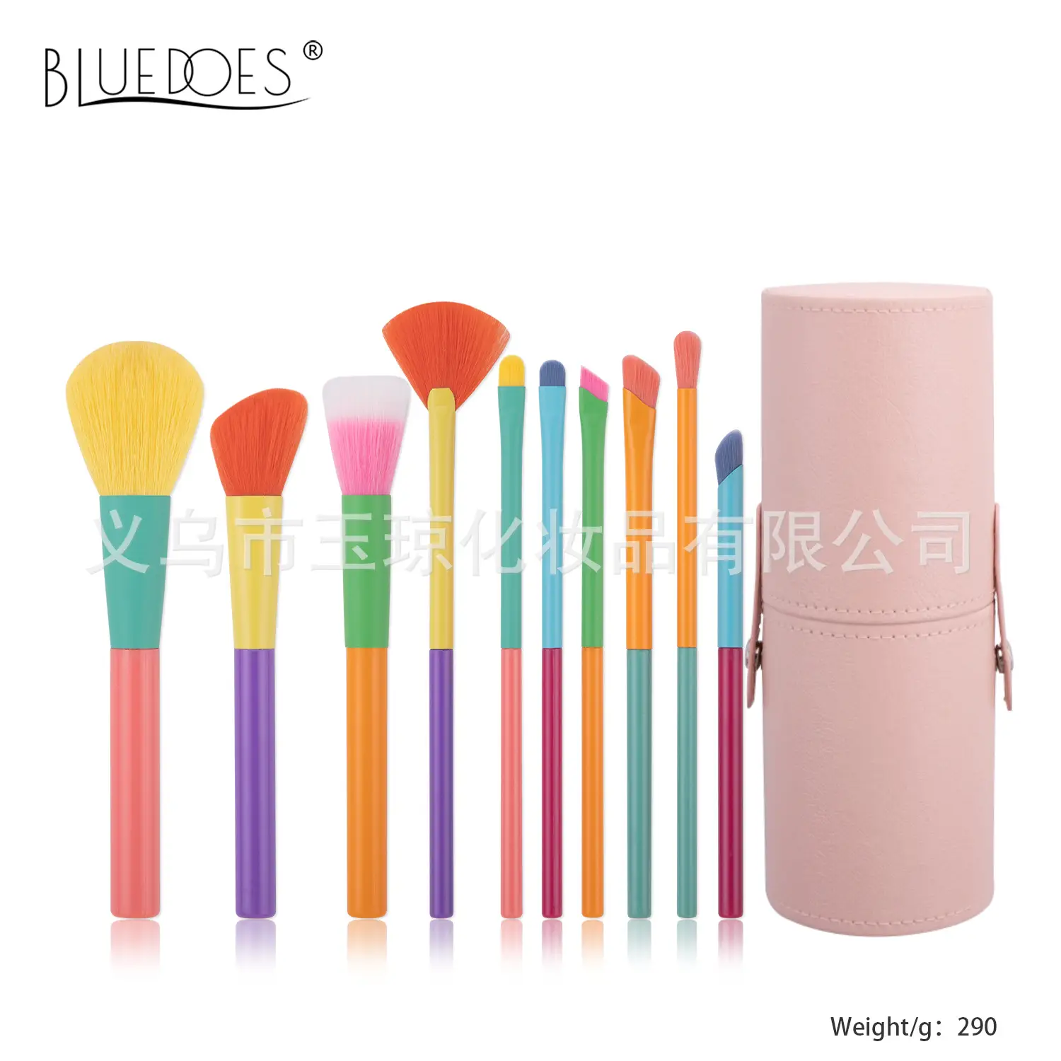 Cross-border Makeup Brushes 10 Colors Soft Wool Foundation Blush Egg Powder Puff