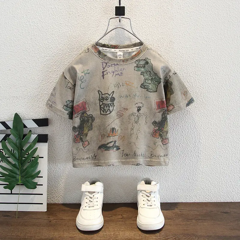 Boys Dinosaur T-Shirt Summer 2025 Kids - Image 2