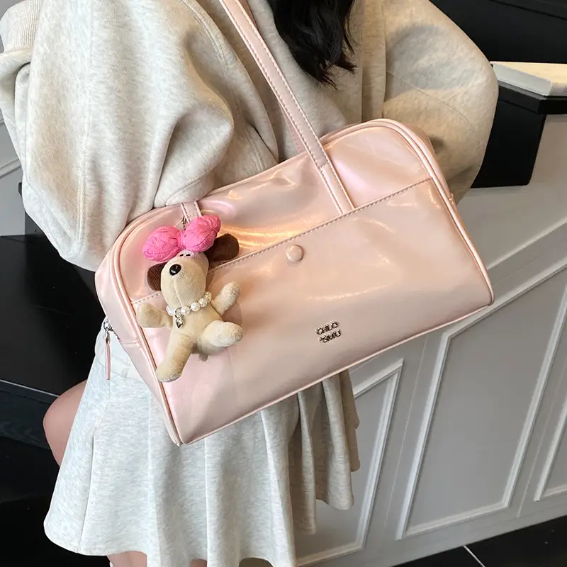 Retro Pink Unicorn Shoulder Bag Women 2026 - Image 8