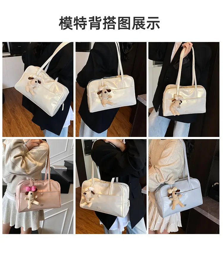 Retro Pink Unicorn Shoulder Bag Women 2026 — feature 3