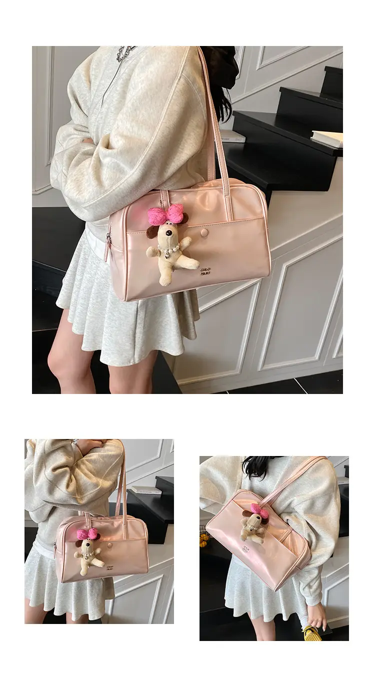 Retro Pink Unicorn Shoulder Bag Women 2026 — feature 6