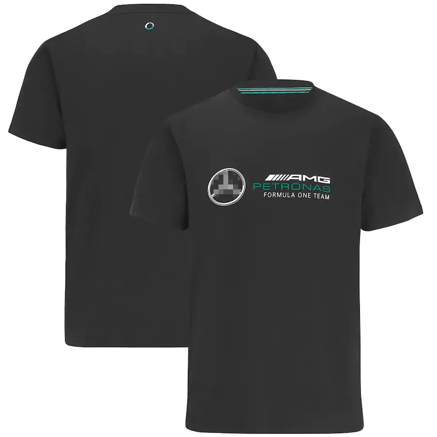 2025 New F1 Mercedes-Benz Amg Team Racing Suit Short-Sleeved Quick-Drying Breathable T-Shirt Tops Men's Factory Direct Sales