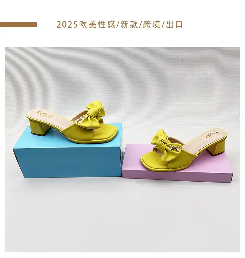 Cross-Border High Heel Slippers Women Spring 2025 — feature 4